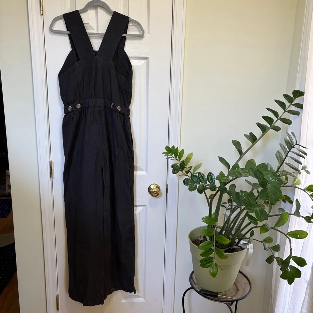 Everlane Black The Fatigue Apron Jumpsuit 0